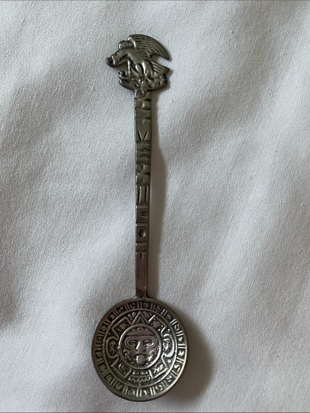 925 silver Aztec Medallion Spoon - Home Accents